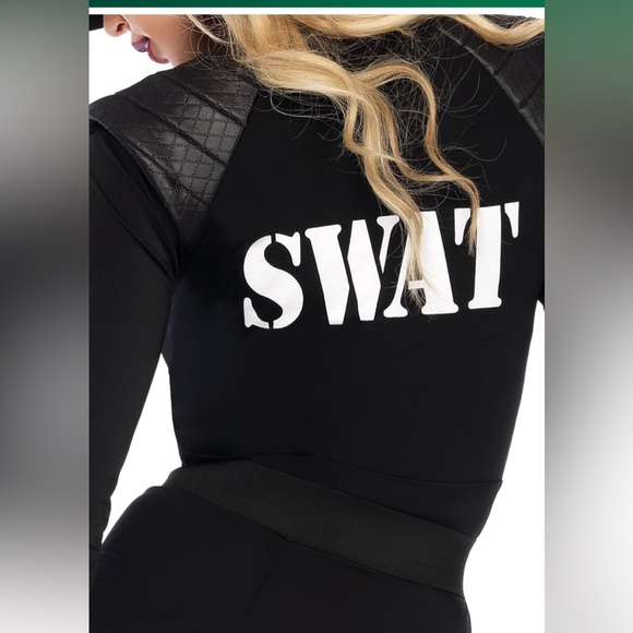 Leg Avenue womens 5 Pc Swat Team Babe Costume - Picture 7 of 7